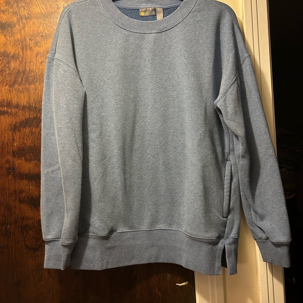 Zella Blue Crewneck Sweater